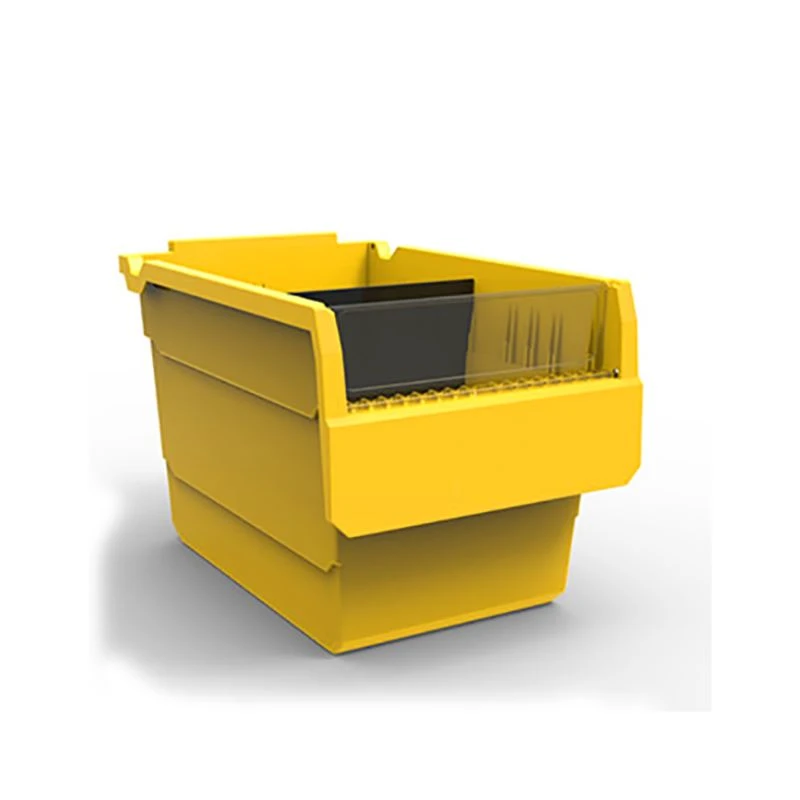 plastic shelf bin with divider plastic shelf bin with divider