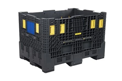 Opvouwbare bulkopslagcontainers met 3 geleiders