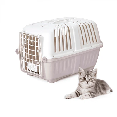 Plastic Pet Transport Box met metalen deuren