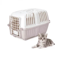 Plastic Pet Transport Box met metalen deuren